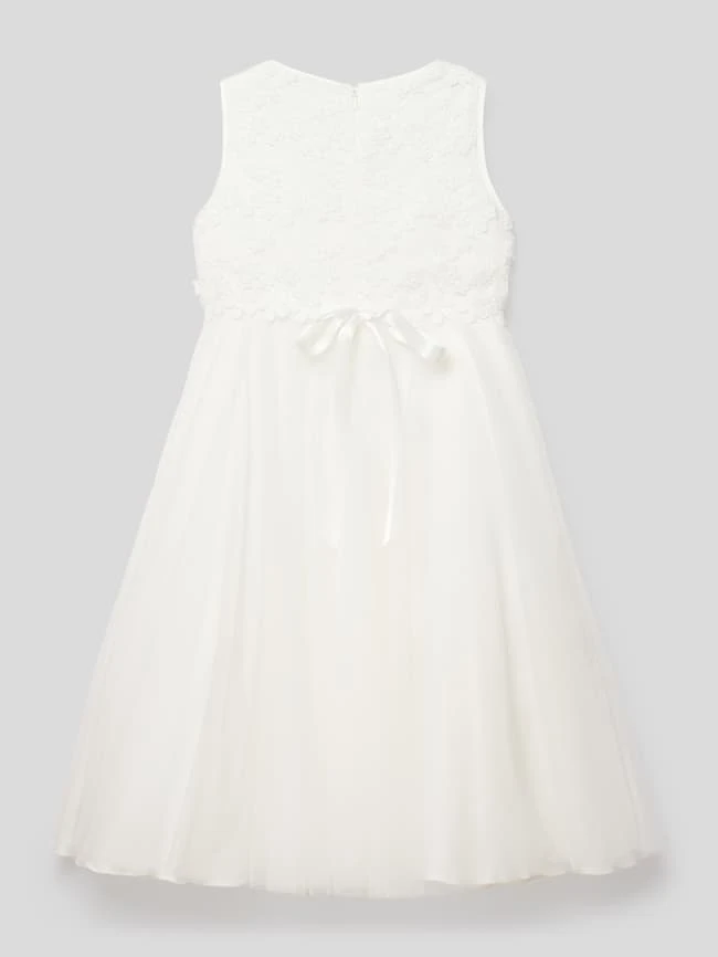 Weise Kommunionskleid Mit Spitzenbesatz - Ecru 5 Weise Kommunionskleid Mit Spitzenbesatz - Ecru – Bild 3