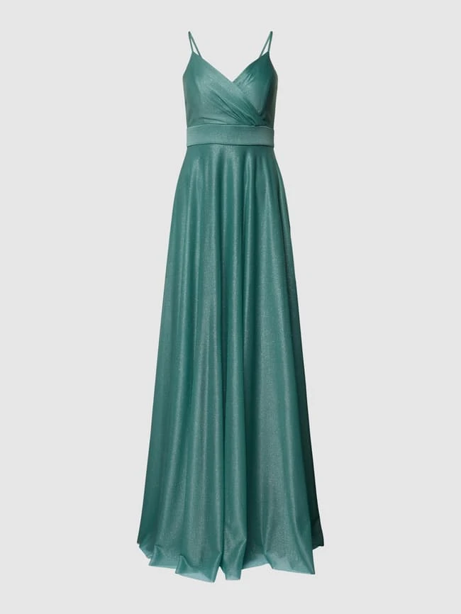 TROYDEN COLLECTION Abendkleid In Schimmernder Optik - Petrol 4 TROYDEN COLLECTION Abendkleid In Schimmernder Optik - Petrol – Bild 2
