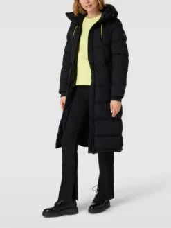 Wellensteyn Mantel In Stepp-Optik Modell 'Raffle' - Schwarz