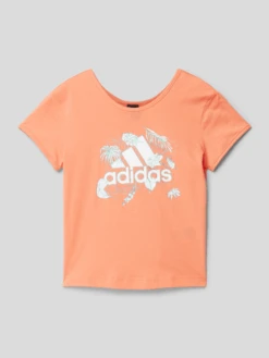 ADIDAS SPORTSWEAR T-Shirt Mit Label-Print - Apricot