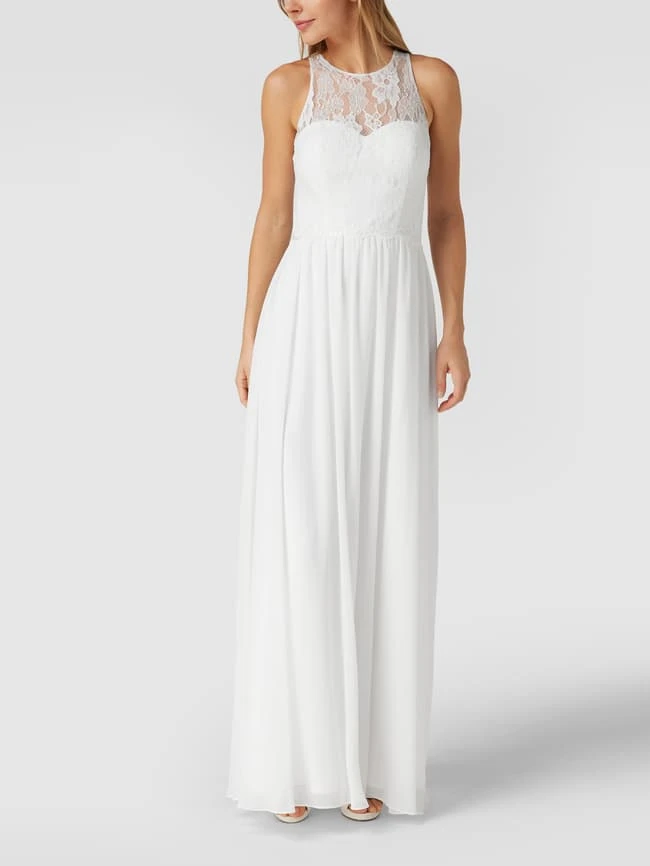 Mascara Abendkleid Mit Floralen Stickereien Und Zierperlen - Offwhite 6 Mascara Abendkleid Mit Floralen Stickereien Und Zierperlen - Offwhite – Bild 4