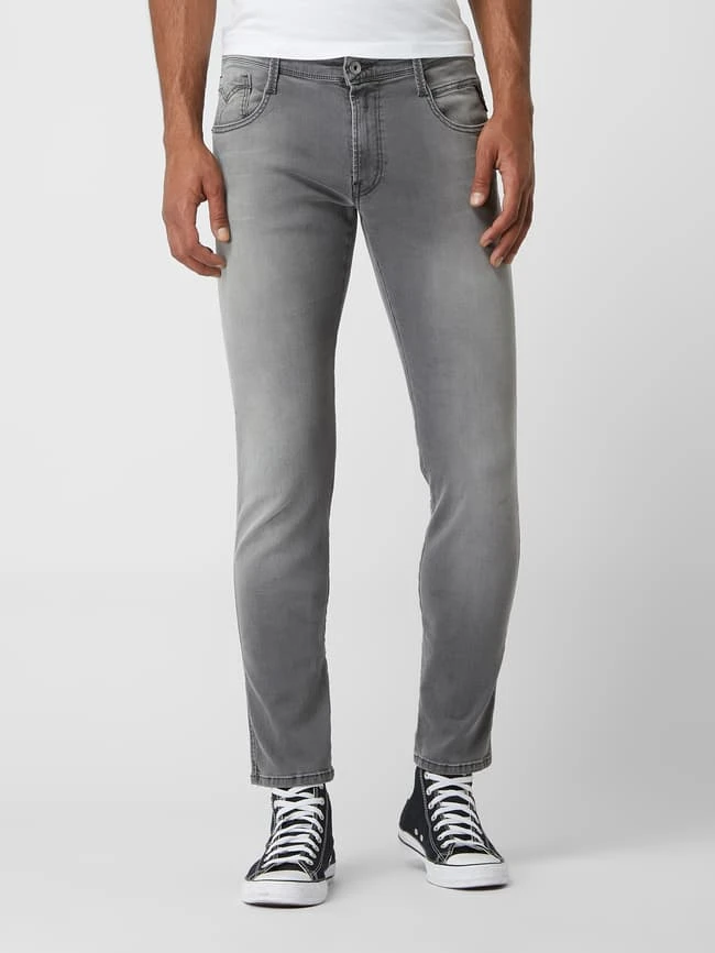 Replay Slim Fit Jeans Mit Stretch-Anteil Modell 'Anbass' - Mittelgrau 6 Replay Slim Fit Jeans Mit Stretch-Anteil Modell 'Anbass' - Mittelgrau – Bild 4