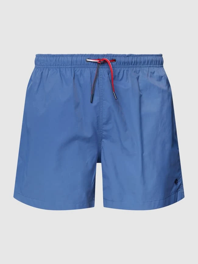 MCNEAL Badehose Mit Label-Stitching Modell 'Gregory' - Rauchblau 4 MCNEAL Badehose Mit Label-Stitching Modell 'Gregory' - Rauchblau – Bild 2