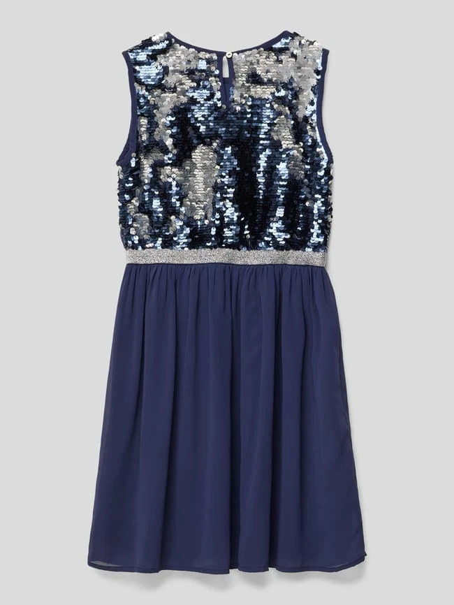 Happy Girls Kleid Mit Wendepailletten - Marineblau 5 Happy Girls Kleid Mit Wendepailletten - Marineblau – Bild 3