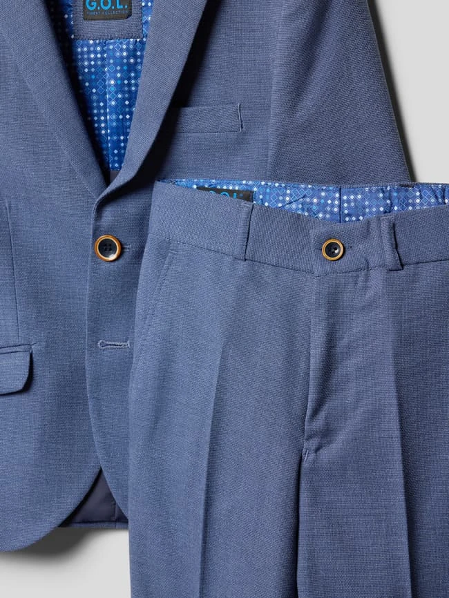 G.O.L. Anzug Mit Feinem Muster - Blau 4 G.O.L. Anzug Mit Feinem Muster - Blau – Bild 2