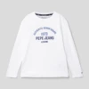 Pepe Jeans Longsleeve Mit Label-Print Modell 'TIMOTHY' - Weiß -Beliebt Bekleidungsgeschäft 759l6hq29kpjie9g952jie2l91aj0ha988r4cj2i9gskaiah6os4qiq76srl2cho8l250cpj6oq30d1p913j2c1j70q6cdpk65h64e1k74omao9icdij0or161hj6dhncosjapg