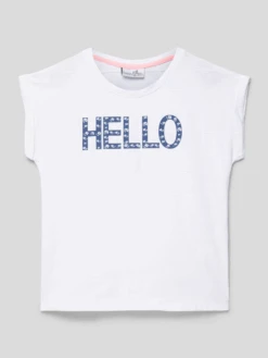 Happy Girls T-Shirt Mit Motiv-Print - Blau