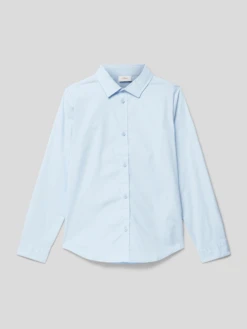 S.Oliver RED LABEL Hemd Mit Abgerundetem Saum - Bleu