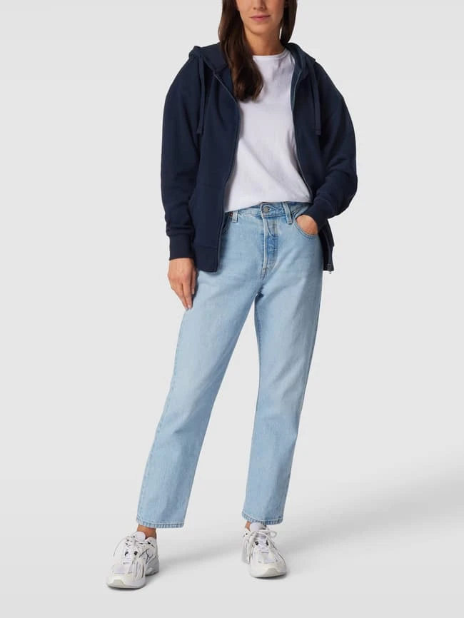 Montego Sweatjacke Mit Känguru-Tasche - Dunkelblau 3 Montego Sweatjacke Mit Känguru-Tasche - Dunkelblau