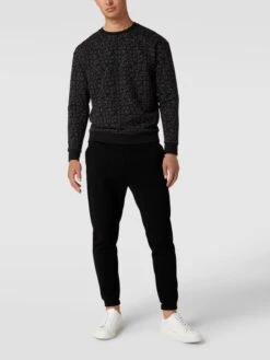 JOOP! Collection Sweatshorts Mit Label-Detail - Schwarz