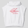 Calvin Klein Jeans Sweatshirt Mit Kapuze Modell 'EMBROIDERY' - Weiß