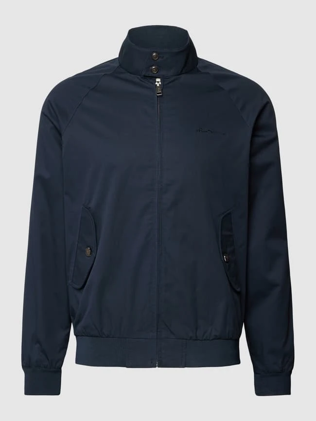 Ben Sherman Jacke Mit Label-Stitching Modell 'SIGNATURE HARRINGTON' - Dunkelblau 4 Ben Sherman Jacke Mit Label-Stitching Modell 'SIGNATURE HARRINGTON' - Dunkelblau – Bild 2