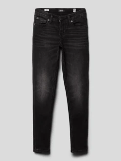 Jack & Jones Jeans Mit Label-Patch Modell 'GLENN' - Schwarz
