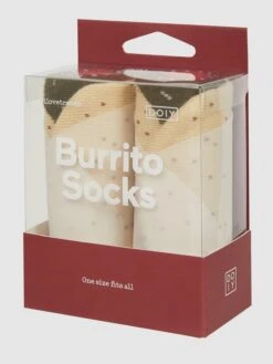Eat My Socks Socken Mit Stretch-Anteil Modell "Burrito“ - Beige
