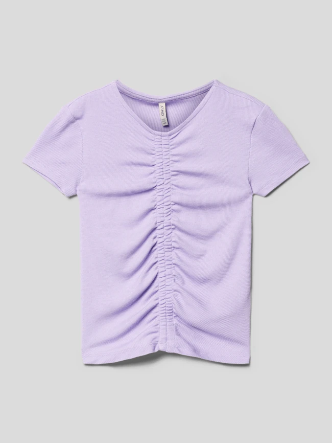 Only T-Shirt In Ripp-Optik - Flieder 3 Only T-Shirt In Ripp-Optik - Flieder