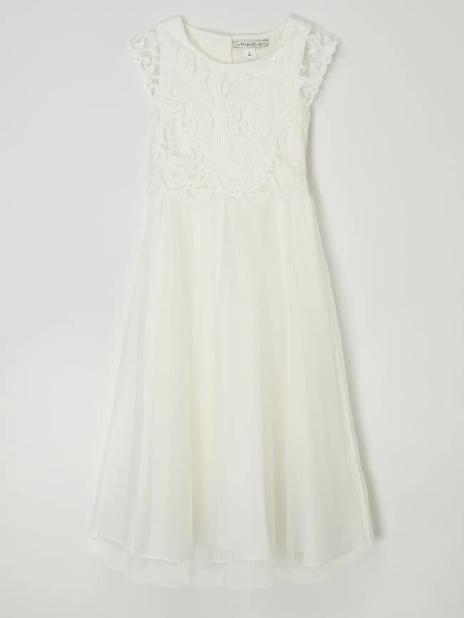 Une Hautre Couture Kommunionskleid Aus Spitze Und Tüll - Offwhite 3 Une Hautre Couture Kommunionskleid Aus Spitze Und Tüll - Offwhite