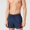 HUGO Badehose Mit Label-Patch Modell 'Dominica' - Marineblau