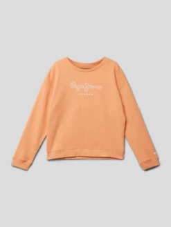 Pepe Jeans Sweatshirt Mit Label-Print Modell 'ROSE' - Apricot