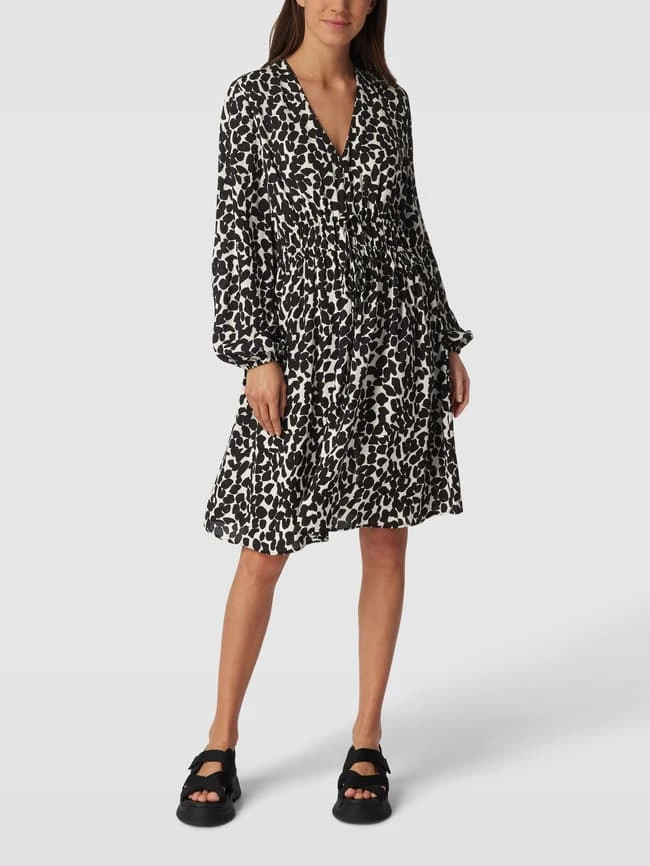 Marc O'Polo Minikleid Mit Allover-Muster - Schwarz 3 Marc O'Polo Minikleid Mit Allover-Muster - Schwarz