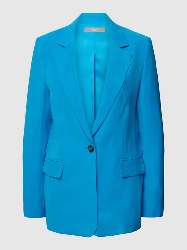 Jake*s Collection Blazer Mit Knopfverschluss - Blau 3 Jake*s Collection Blazer Mit Knopfverschluss - Blau