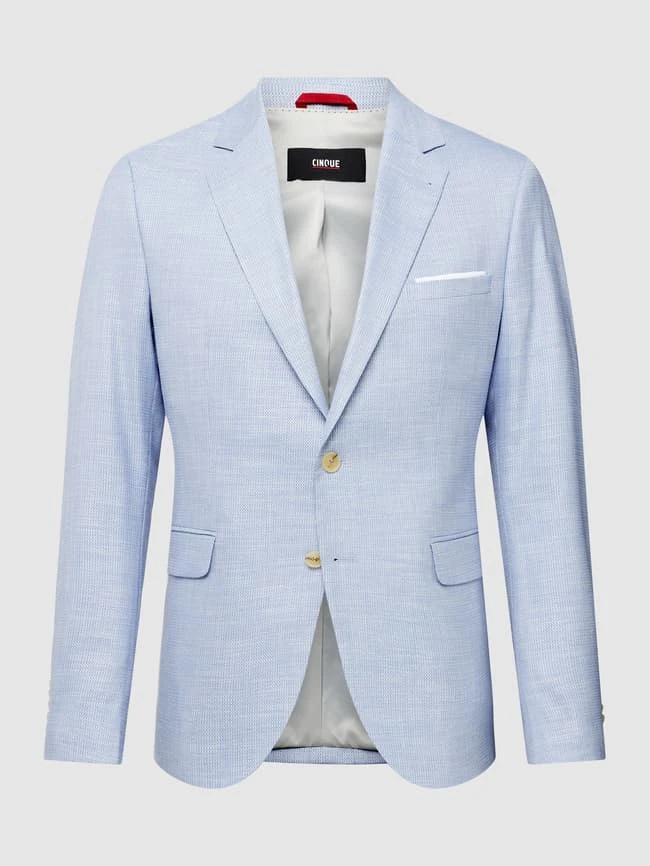 Cinque 2-Knopf-Sakko Mit Reverskragen Modell 'Data' - Bleu 4 Cinque 2-Knopf-Sakko Mit Reverskragen Modell 'Data' - Bleu – Bild 2