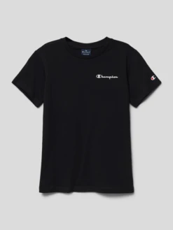 CHAMPION T-Shirt Mit Logo-Print - Schwarz