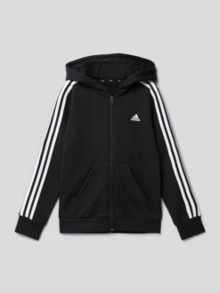 ADIDAS SPORTSWEAR Sweatjacke Mit Label-Print - Schwarz