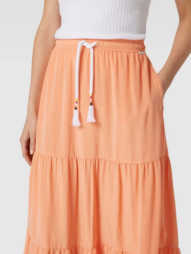 Marc Cain Maxirock Im Stufen-Look - Apricot 5 Marc Cain Maxirock Im Stufen-Look - Apricot – Bild 3