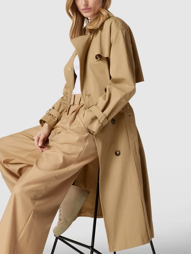 Jake*s Collection Trenchcoat Mit Reverskragen - Sand 5 Jake*s Collection Trenchcoat Mit Reverskragen - Sand – Bild 3