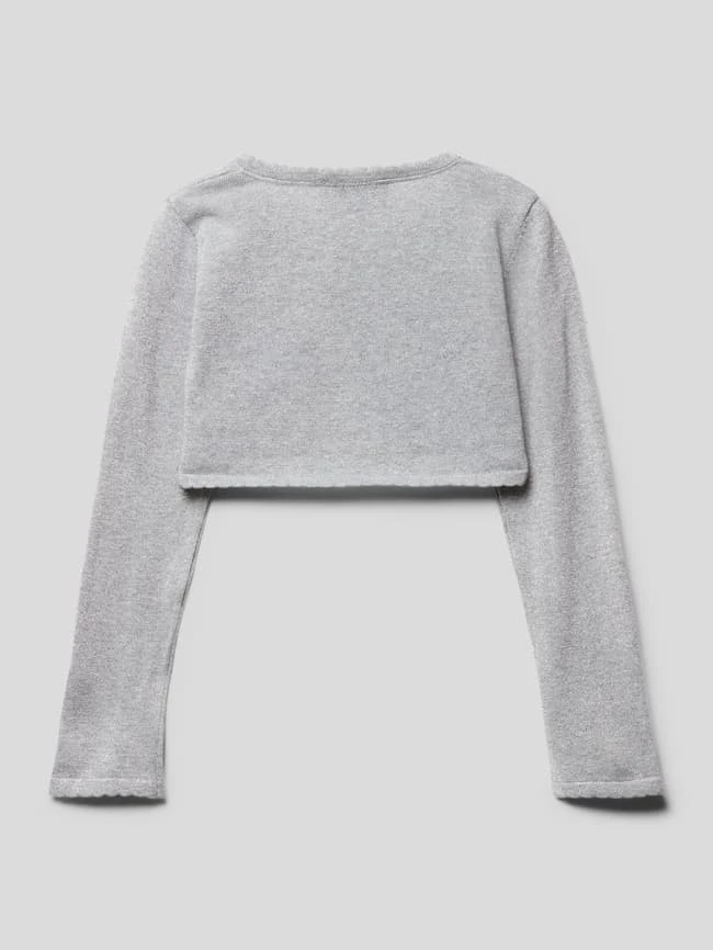 Happy Girls Bolero Mit Effektgarn - Silber Meliert 5 Happy Girls Bolero Mit Effektgarn - Silber Meliert – Bild 3