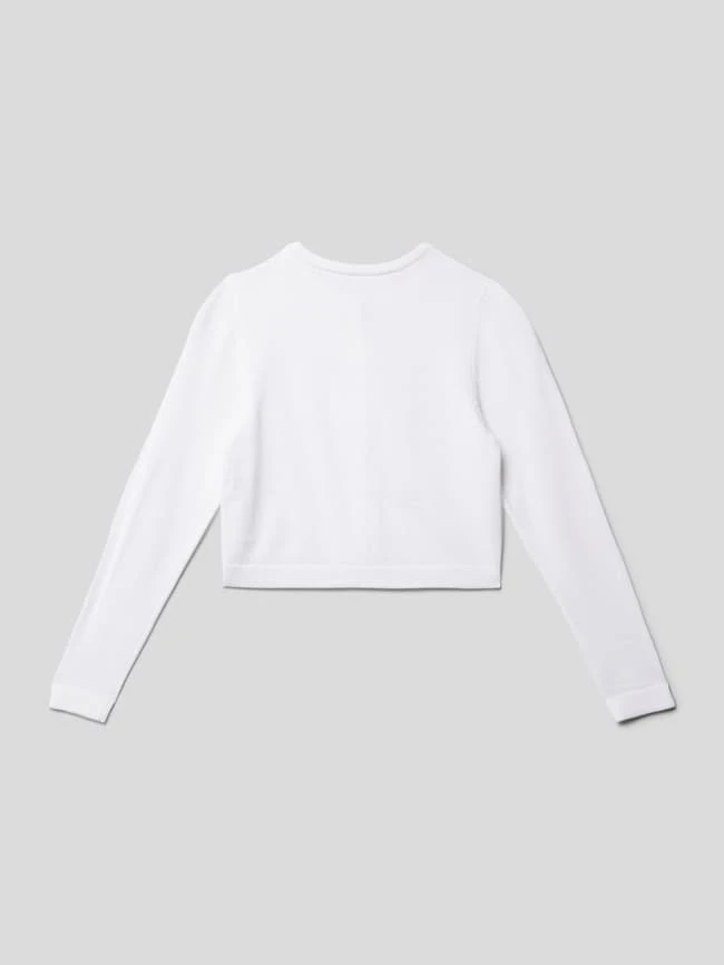 S.Oliver RED LABEL Strickjacke Mit Rundhalsausschnitt - Weiß 5 S.Oliver RED LABEL Strickjacke Mit Rundhalsausschnitt - Weiß – Bild 3