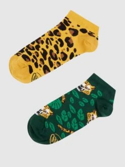 Many Mornings Sneakersocken Mit Allover-Muster - Gelb