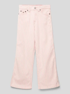 Tommy Hilfiger Teens Hose Mit Streifenmuster Modell 'MABEL' - Offwhite