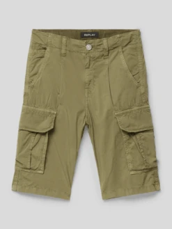 Replay Cargoshorts Mit Seitlichen Eingrifftaschen - Khaki