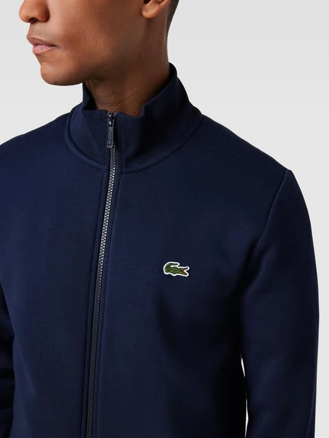 Lacoste Sweatjacke Mit Stehkragen - Marineblau 5 Lacoste Sweatjacke Mit Stehkragen - Marineblau – Bild 3