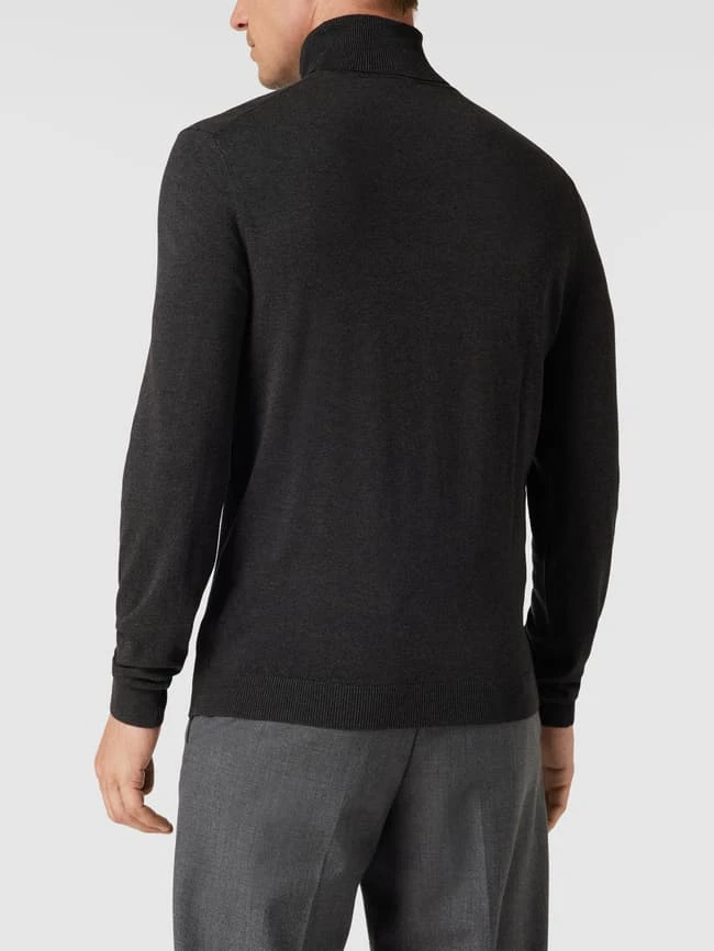 MCNEAL Longsleeve Mit Geripptem Rollkragen - Dunkelgrau Meliert 7 MCNEAL Longsleeve Mit Geripptem Rollkragen - Dunkelgrau Meliert – Bild 5