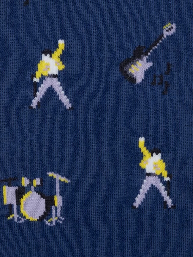 Von Jungfeld Socken Mit Allover-Muster - Dunkelblau 4 Von Jungfeld Socken Mit Allover-Muster - Dunkelblau – Bild 2