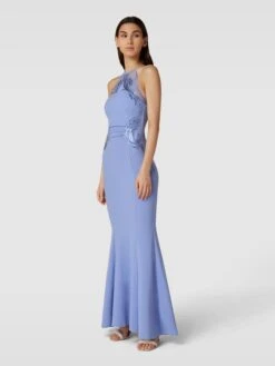 Lipsy Abendkleid Mit Paillettenbesatz - Hellblau