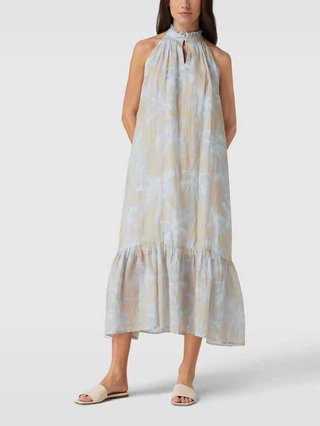 Tonno & Panna Blusenkleid Mit Allover-Muster Modell 'Kate' - Taupe 6 Tonno & Panna Blusenkleid Mit Allover-Muster Modell 'Kate' - Taupe – Bild 4