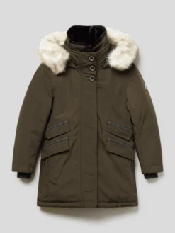Wellensteyn Parka Mit Kunstpelzkragen Modell 'Enterprise' - Olivgrün