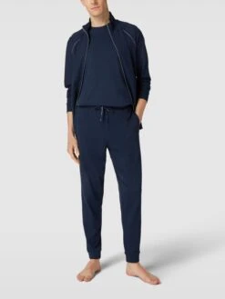 Christian Berg Men Sweatpants Mit Label-Details - Marineblau