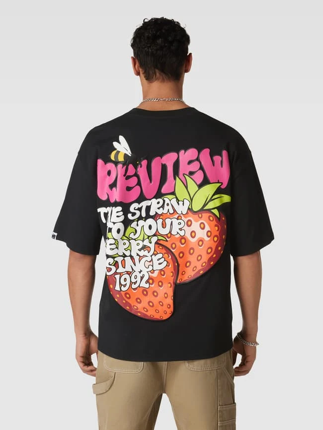 REVIEW T-Shirt Mit Motiv-Print Modell 'BACK FRUIT' - Schwarz 7 REVIEW T-Shirt Mit Motiv-Print Modell 'BACK FRUIT' - Schwarz – Bild 5