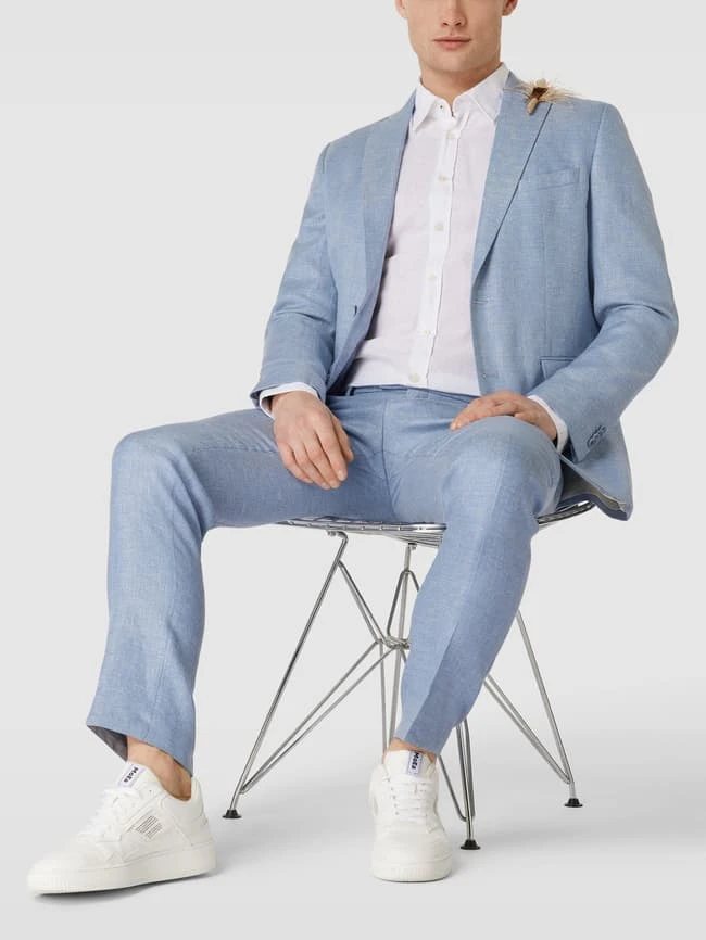 CG - Club Of Gents 2-Knopf-Sakko Mit Reverskragen Modell 'Paul' - Hellblau 3 CG - Club Of Gents 2-Knopf-Sakko Mit Reverskragen Modell 'Paul' - Hellblau