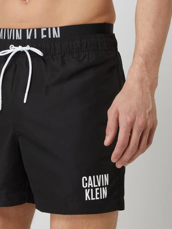 Calvin Klein Underwear Badehose Mit Elastischem Logo-Bund - Schwarz 3 Calvin Klein Underwear Badehose Mit Elastischem Logo-Bund - Schwarz – Bild 2