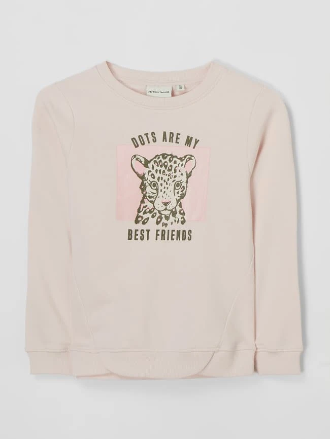 Tom Tailor Sweatshirt Mit Message - Hellrosa 3 Tom Tailor Sweatshirt Mit Message - Hellrosa