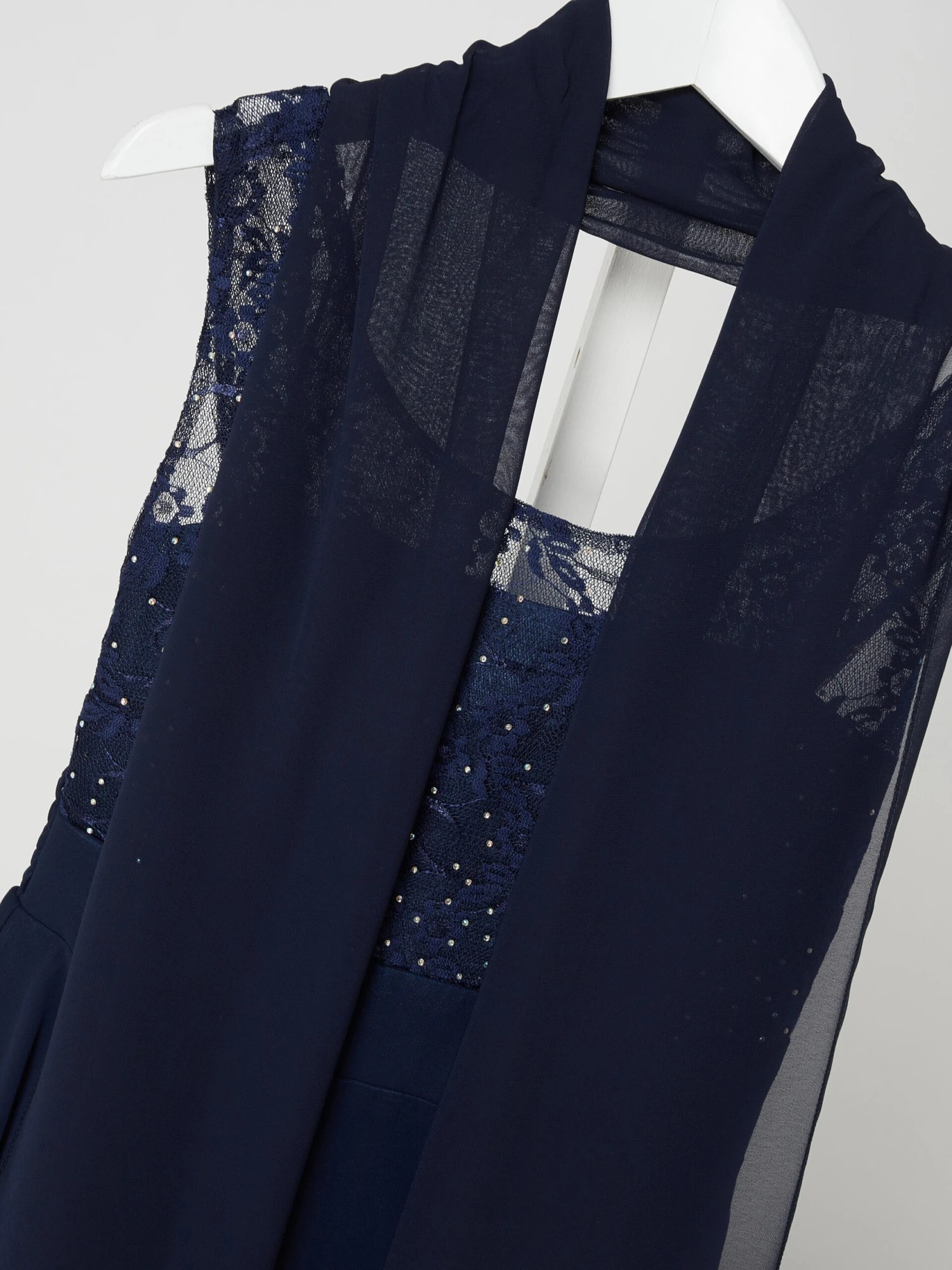 G.O.L. Kleid Mit Ziersteinbesatz - Marineblau 4 G.O.L. Kleid Mit Ziersteinbesatz - Marineblau – Bild 2