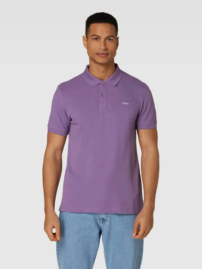 S.Oliver RED LABEL Poloshirt Mit Logo-Stitching - Violett 6 S.Oliver RED LABEL Poloshirt Mit Logo-Stitching - Violett – Bild 4