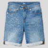 Jack & Jones Jeansshorts Mit Kontrastnähten Modell 'RICK' - Hellblau
