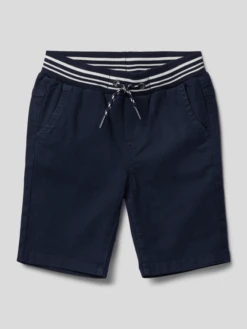 S.Oliver RED LABEL Shorts Mit Französischen Eingrifftaschen - Marineblau