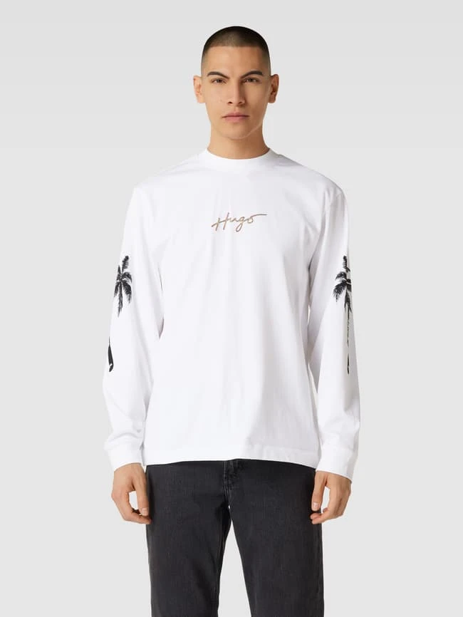 HUGO Sweatshirt Mit Rundhalsausschnitt Modell 'Damazonas' - Weiß 6 HUGO Sweatshirt Mit Rundhalsausschnitt Modell 'Damazonas' - Weiß – Bild 4